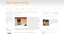 Desktop Screenshot of karengoesrunning.com